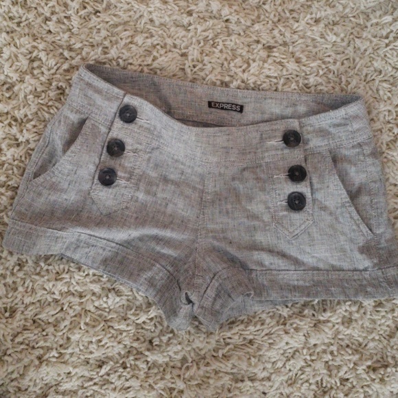 Express Pants - Gray Express Linen Shorts